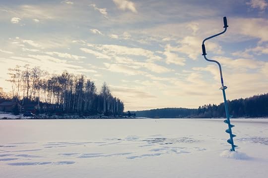 Winter ice fishing