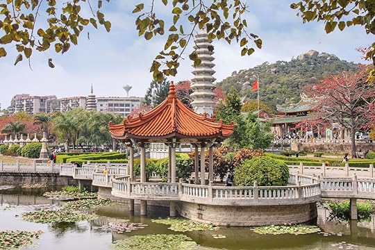 Exterior of South Putuo Temple, a famous Buddhist temple founded in the Tang Dynasty