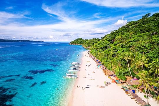 Aerial view of Boracay Island, Philippines