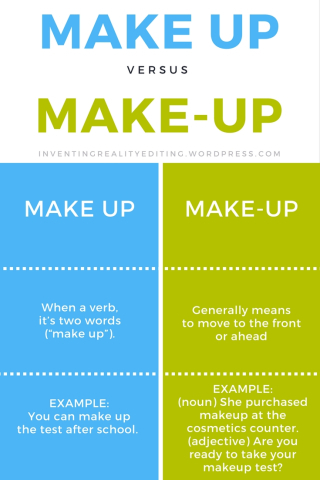 Make up vs. Make-up