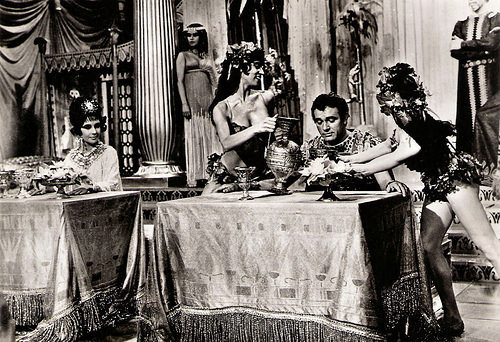 Richard Burton and Elizabeth Taylor in Cleopatra (1963)