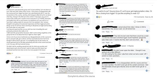 Influencer course complaints