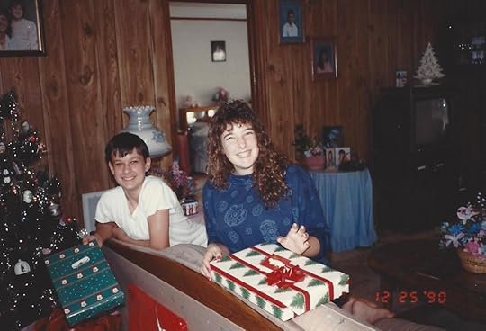  Sam and I, ages 15 and 13, respectively, on Christmas day at mom’s house in South Florida in 1990. 
