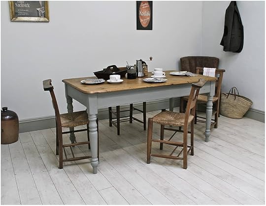 Farmhouse Kitchen Table Antique Painted Farmhouse Kitchen Table by Distressed but