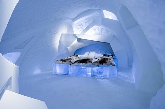 Room inside an ice hotel