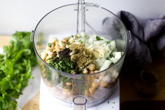 onion, garlic, herbs, spices, salt