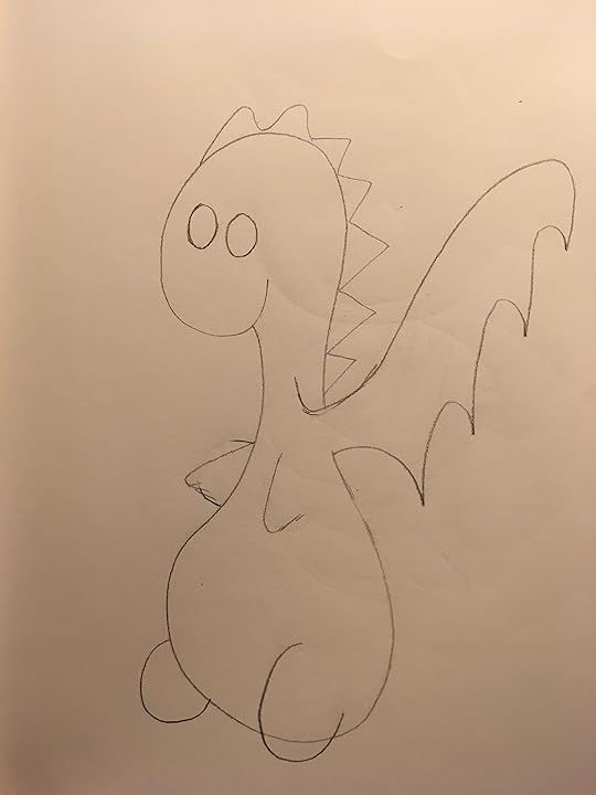 Pencil dragon almost dinosaur