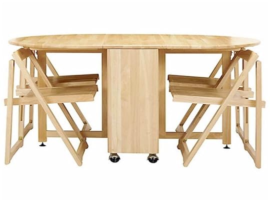 Folding Kitchen Table with Chair Storage Table with Chairs Inside Home Design