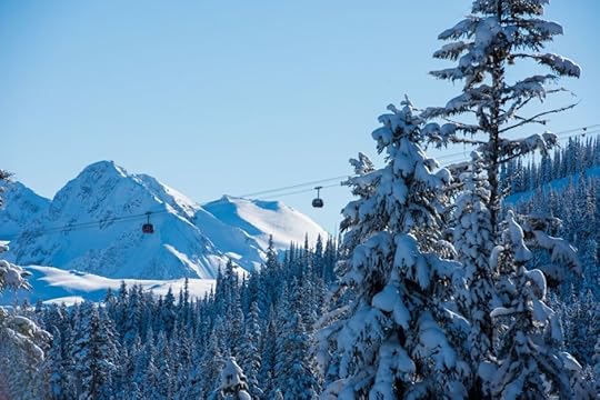 Peak to Peak Gondola with beautiful mountain scenery