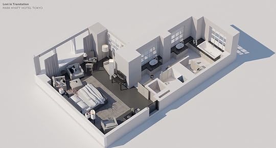 Lost in translation hotel room floor plan