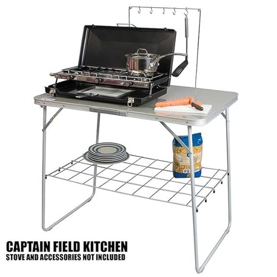 Camp Kitchen Table Kampa Captain Field Kitchen Camping Cooking Table with