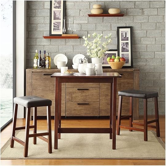 Cherry Kitchen Table Sets Tribecca Home Nova Cherry 3 Piece Kitchen Counter Height