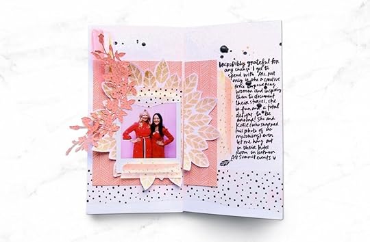 For more ideas and specific instructions for how to achieve this traveler’s notebook spread using Altenew products, check out my blog post from earlier this year.