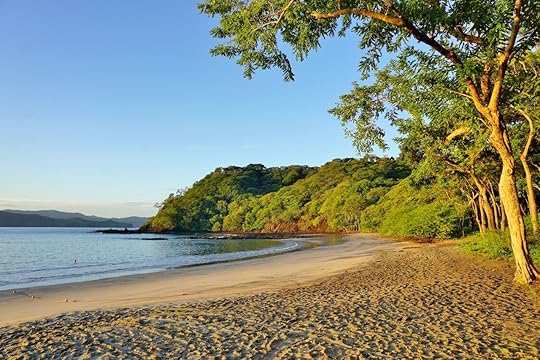 Sun rising over the Playa Blanca beach in Peninsula Papagayo in Guanacaste, Costa Rica