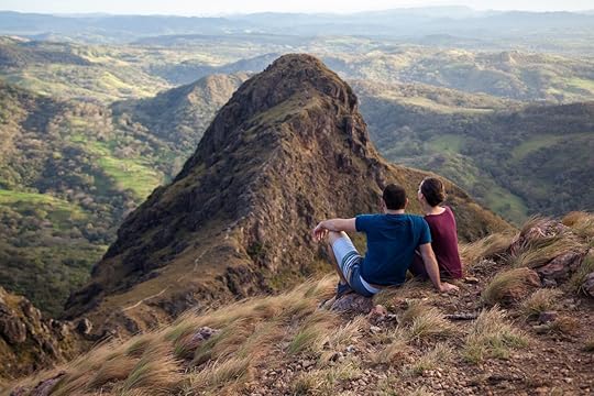 spectacular views of Costa Rica Guanacaste from Cerro Pelado at sunset