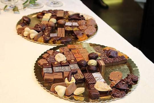 Vestri Cioccolato truffles on a golden platter