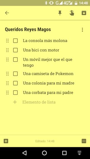 Carta a los Reyes Magos con Google Keep