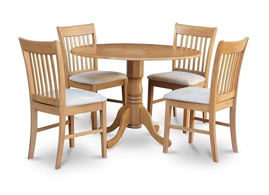 Oak Kitchen Tables 5pc Dublin 42 Quot Round Dinette Kitchen Pedestal Table 4