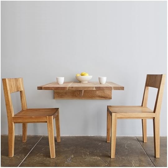 Mash Studios Lax Wall Mounted Table Midcentury Dining Tables Wall Mounted Folding Kitchen Table