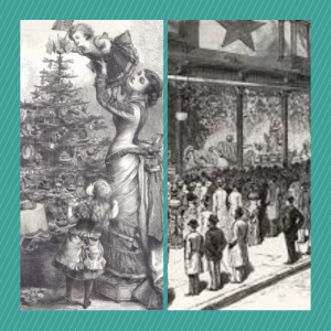 images of Christmas in 1880 San Francisco