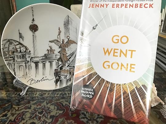 Go Went Gone cover design mirroring in many ways my KPM Berlin porcelain plate. Plate was&nbsp; bought as a souvenir from KaDeWe while on a lovely Berlin holiday. The era was very different from that of the book.