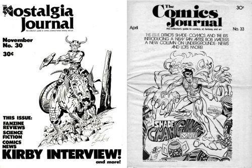 costalgia journal 30 and comics journal 33