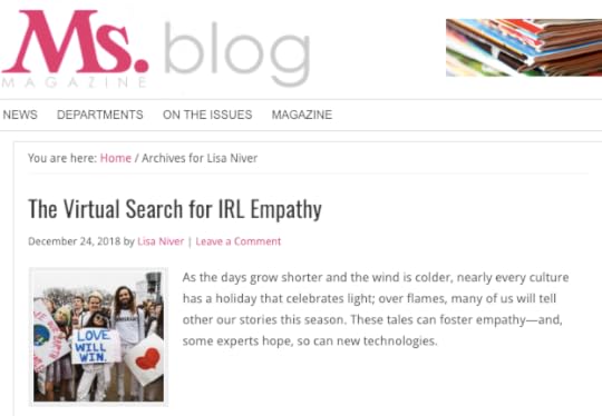 Lisa Niver Ms Magazine Empathy