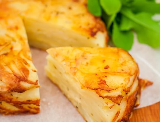 Tukmachi, upside down layered potato cake