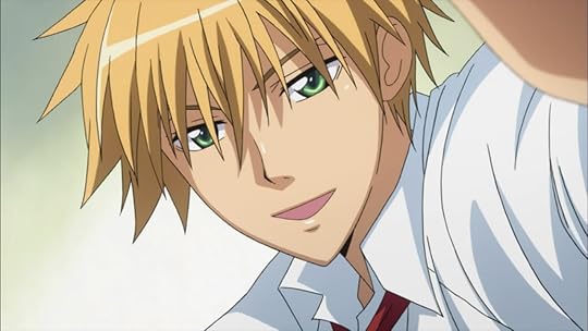Image result for manga male blonde hair green eyes