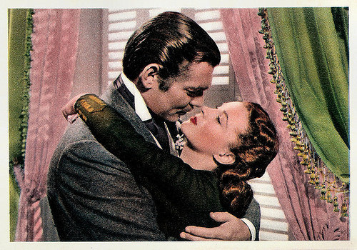 Vivien Leigh and Clark Gable in Gone with the wind (1939)