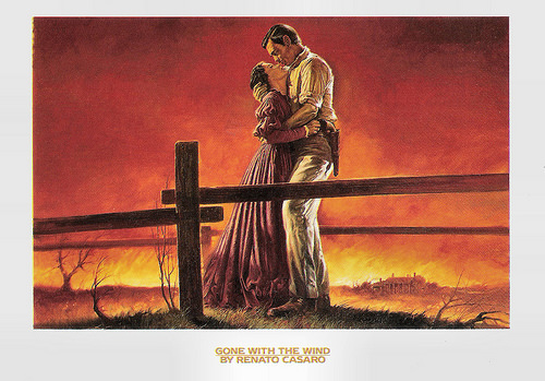 Vivien Leigh and Clark Gable in Gone with the wind (1939)