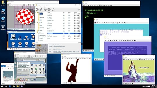 Sample 4K Screen with Merged Amiga and C64 Forever Environments on High-DPI Display