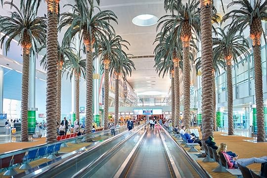 moving walkway at Dubai International Airport