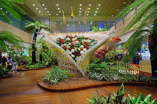 Interior view of Singapore Changi Airport