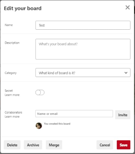 optimize pinterest boards