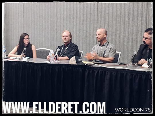 Moderating my first panel