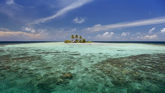 Little atoll in Indian Ocean, Maldives