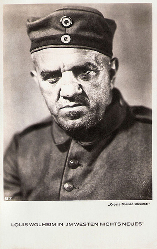 Louis Wolheim in All Quiet on the Western Front