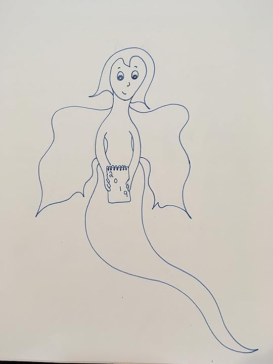 Fairy flowing holding 2019 calendar 