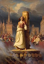 Resultado de imagen de juana de arco hoguera