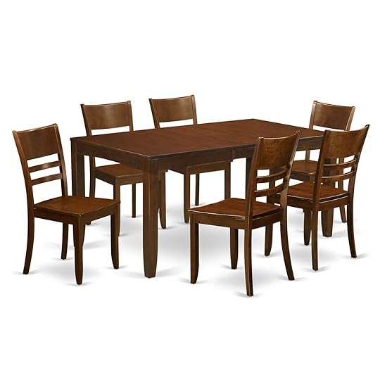 6 Piece Kitchen Table Sets East West Furniture Lynfield 7 Piece Dining Table Set