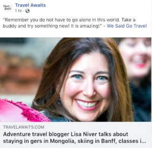 Lisa Niver Travel Awaits Interview