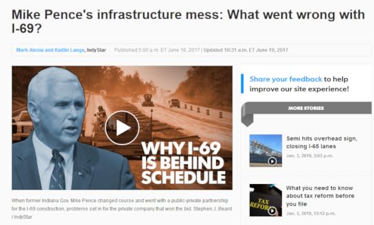 IndyStar: Mike Pence's Infrastructure Mess