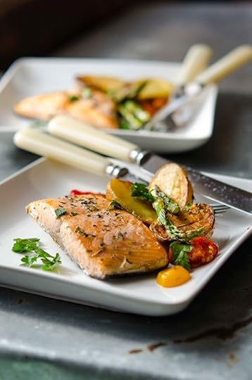 Sheet-Pan Supper of Roasted Fish & Vegetables