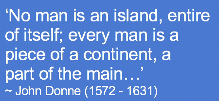 No man is an island
