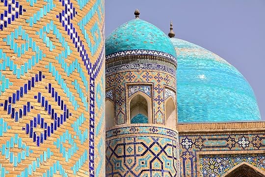 Blue tiled Samarkand in Uzbekistan