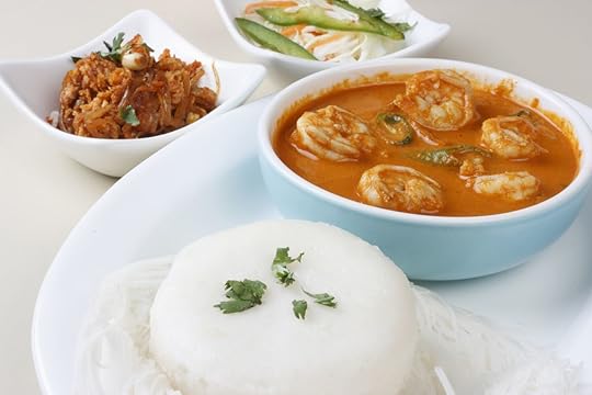 Goan prawn curry with rice