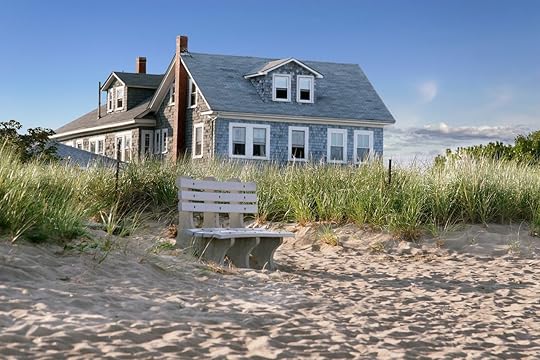 New England beach cottage, overlooking the dunes and the beach