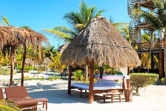 Tropical Pavillion on the Carribean Sea, Mexico