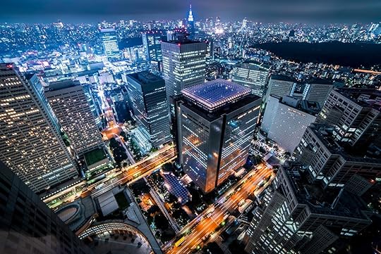 Tokyo skyline at night